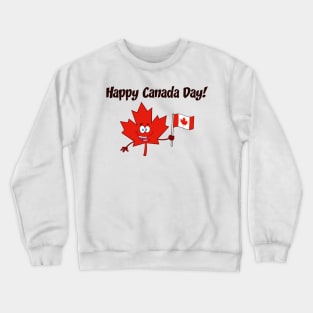 happy canada day Crewneck Sweatshirt
